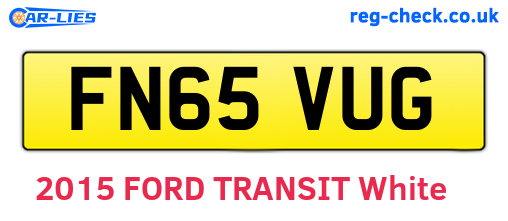 FN65VUG are the vehicle registration plates.