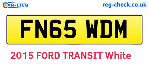 FN65WDM are the vehicle registration plates.