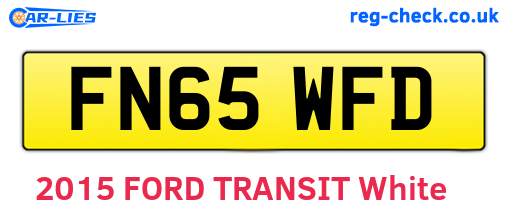 FN65WFD are the vehicle registration plates.