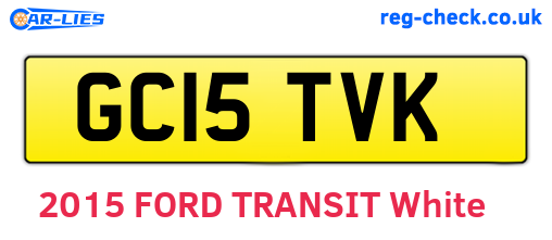 GC15TVK are the vehicle registration plates.