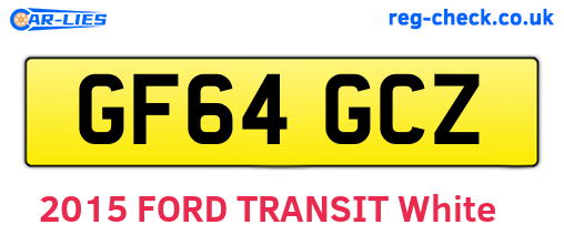 GF64GCZ are the vehicle registration plates.