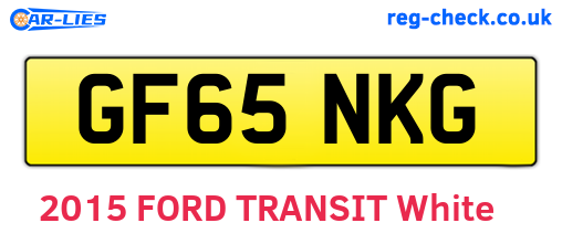 GF65NKG are the vehicle registration plates.