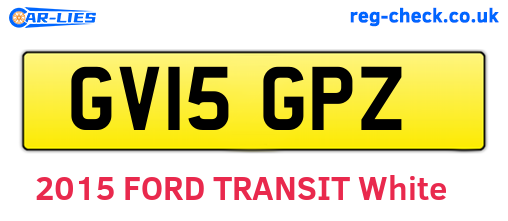 GV15GPZ are the vehicle registration plates.