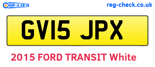 GV15JPX are the vehicle registration plates.