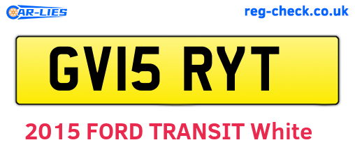 GV15RYT are the vehicle registration plates.
