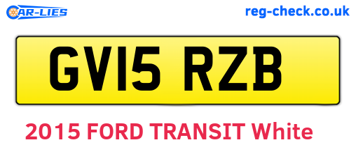 GV15RZB are the vehicle registration plates.