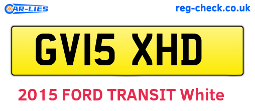 GV15XHD are the vehicle registration plates.