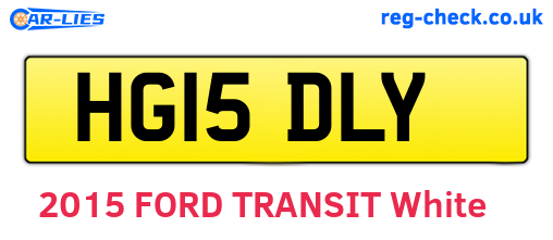 HG15DLY are the vehicle registration plates.