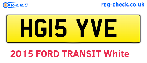 HG15YVE are the vehicle registration plates.