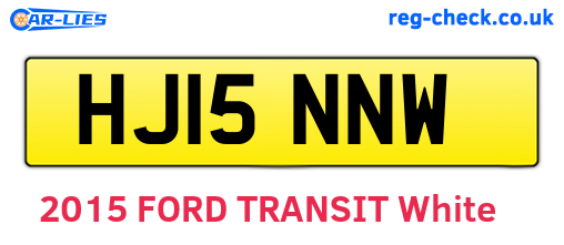 HJ15NNW are the vehicle registration plates.