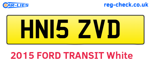 HN15ZVD are the vehicle registration plates.