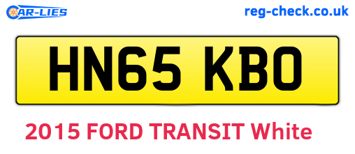 HN65KBO are the vehicle registration plates.