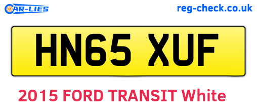 HN65XUF are the vehicle registration plates.