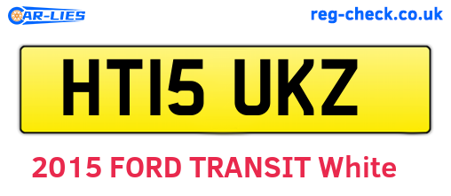 HT15UKZ are the vehicle registration plates.