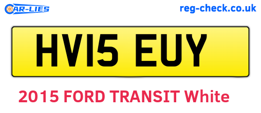 HV15EUY are the vehicle registration plates.