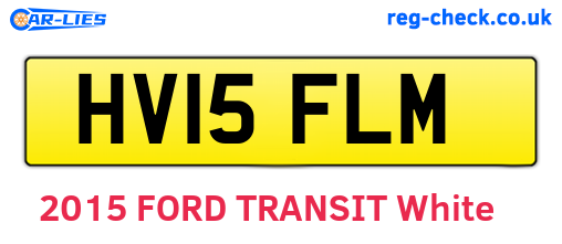 HV15FLM are the vehicle registration plates.