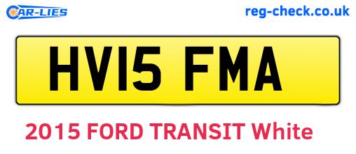 HV15FMA are the vehicle registration plates.