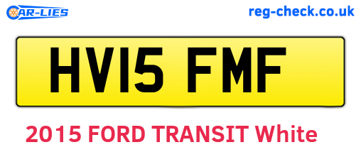 HV15FMF are the vehicle registration plates.