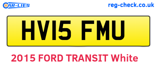 HV15FMU are the vehicle registration plates.