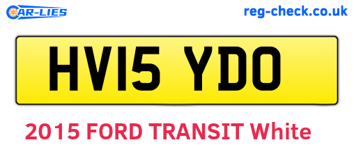 HV15YDO are the vehicle registration plates.