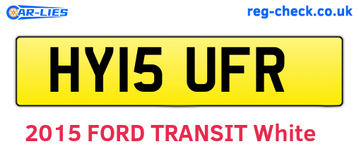 HY15UFR are the vehicle registration plates.