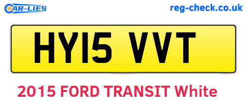 HY15VVT are the vehicle registration plates.