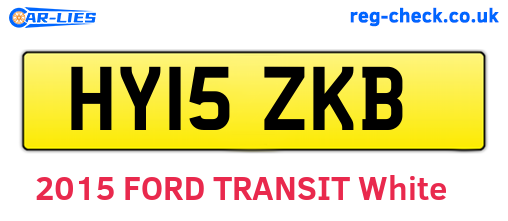 HY15ZKB are the vehicle registration plates.