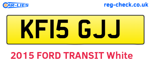 KF15GJJ are the vehicle registration plates.