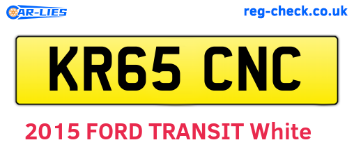KR65CNC are the vehicle registration plates.