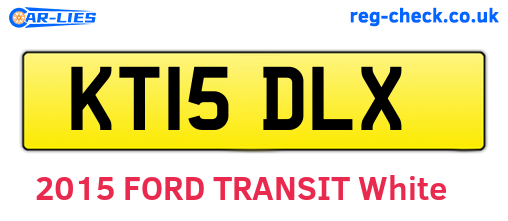 KT15DLX are the vehicle registration plates.
