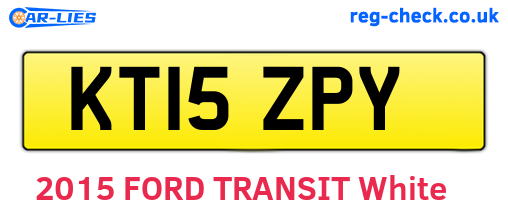 KT15ZPY are the vehicle registration plates.