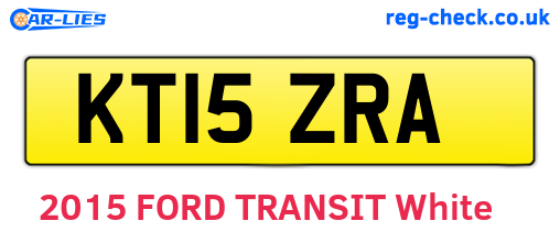 KT15ZRA are the vehicle registration plates.
