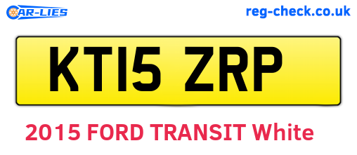 KT15ZRP are the vehicle registration plates.