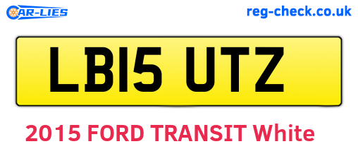 LB15UTZ are the vehicle registration plates.
