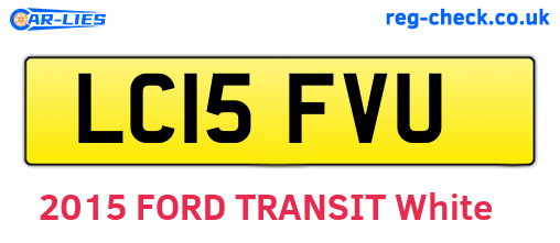 LC15FVU are the vehicle registration plates.