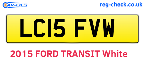 LC15FVW are the vehicle registration plates.