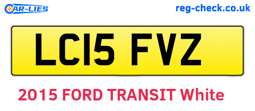 LC15FVZ are the vehicle registration plates.