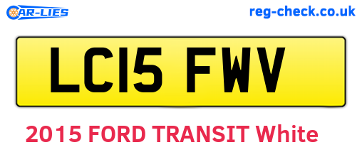 LC15FWV are the vehicle registration plates.