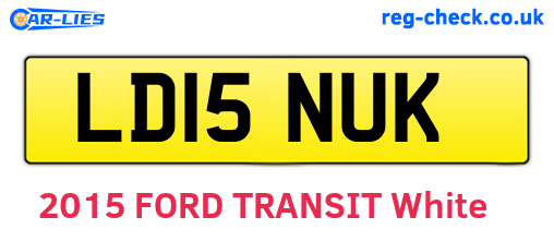 LD15NUK are the vehicle registration plates.