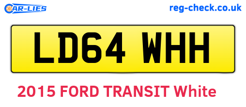 LD64WHH are the vehicle registration plates.