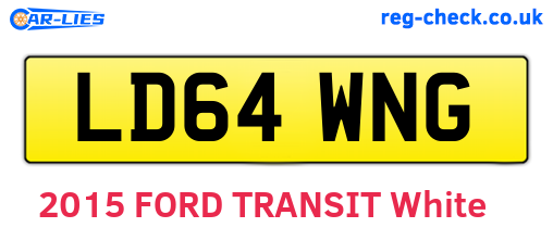 LD64WNG are the vehicle registration plates.