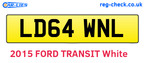 LD64WNL are the vehicle registration plates.