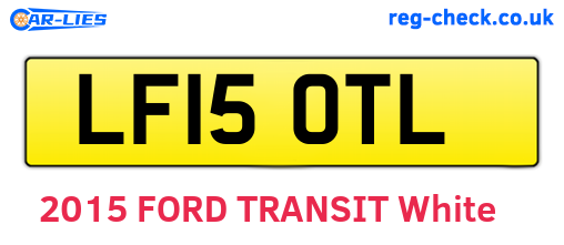 LF15OTL are the vehicle registration plates.