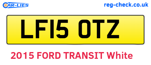 LF15OTZ are the vehicle registration plates.