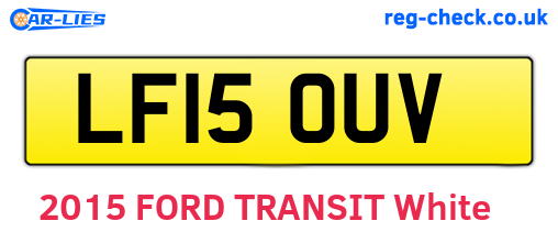 LF15OUV are the vehicle registration plates.