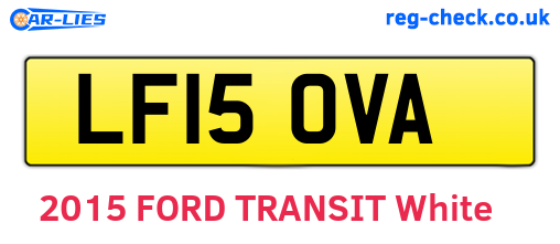 LF15OVA are the vehicle registration plates.