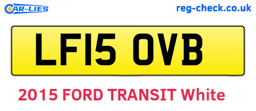LF15OVB are the vehicle registration plates.
