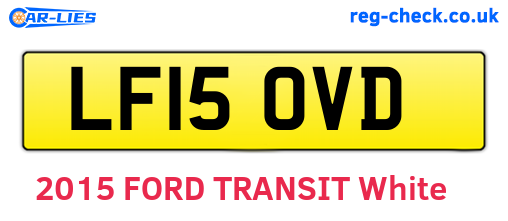 LF15OVD are the vehicle registration plates.