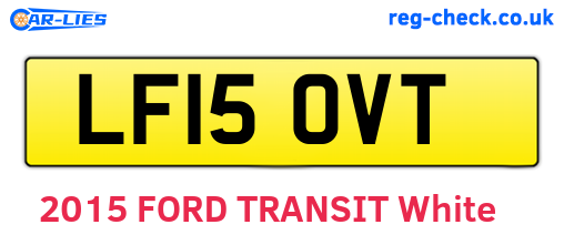 LF15OVT are the vehicle registration plates.