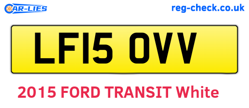 LF15OVV are the vehicle registration plates.